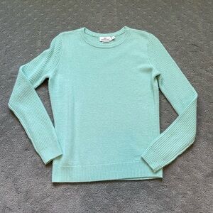Vineyard Vines Cashmere Blend Turquoise Crew Neck Sweater Size Small